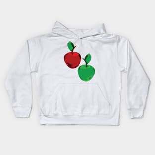 Red and Green Apples Kids Hoodie